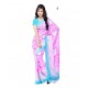 Light Pink Floral Print Georgette Saree