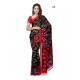 Floral Print Faux Georgette Saree