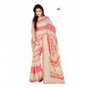 Floral Print Georgette Saree