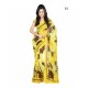 Yellow Floral Print Georgette Saree