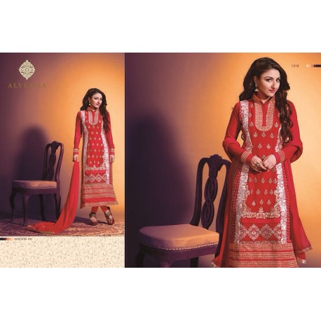 Red Emborided Salwar Kameez 
