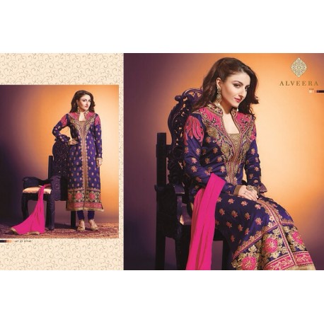 Blue Emborided Salwar Kameez 